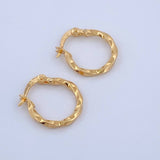 Candongas Kari 0.85gr / 1/2 in / Oro Amarillo 18K &