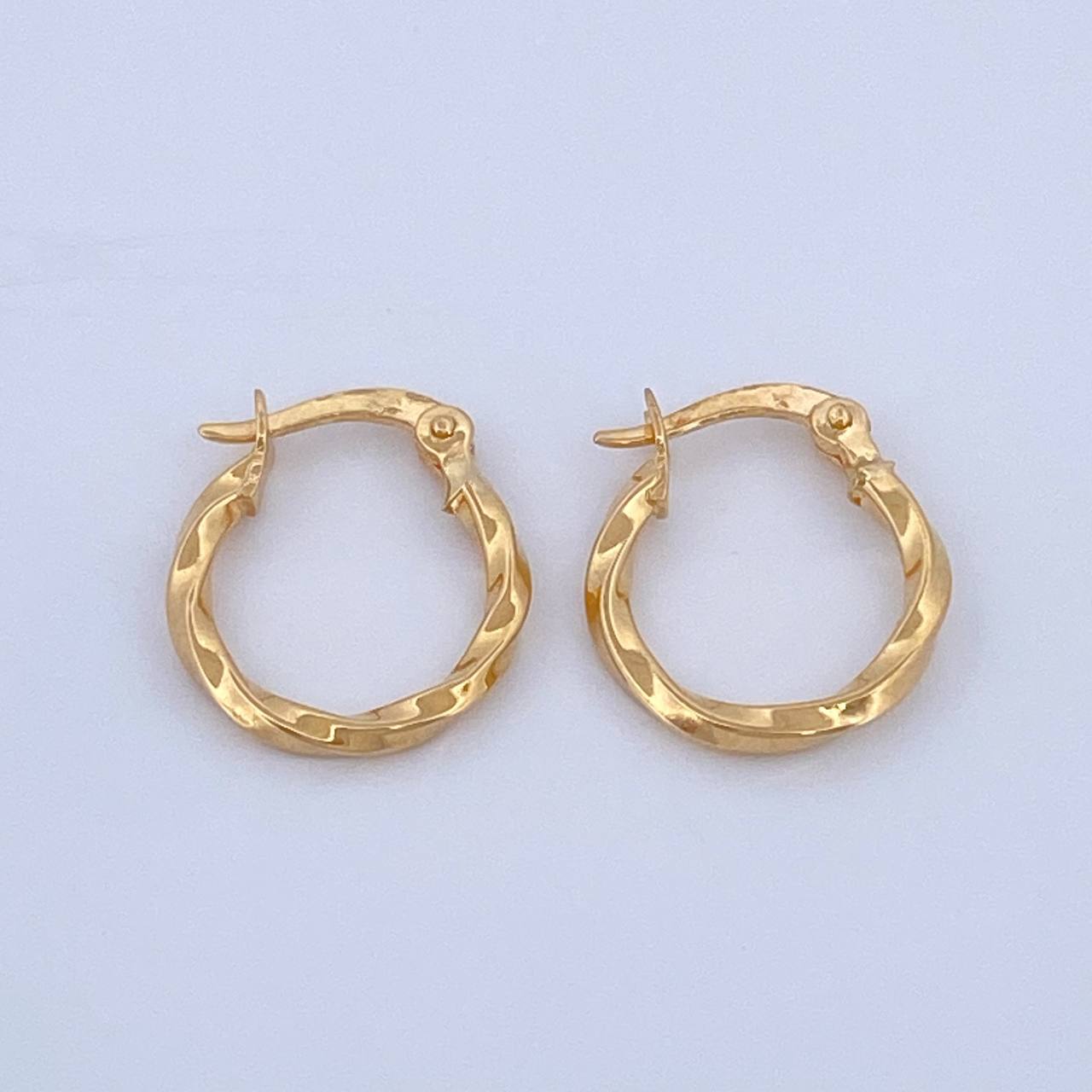 Candongas Kari 0.8gr / 1/2 in / Oro Amarillo 18K &