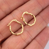 Candongas Kari 0.8gr / 1/2 in / Oro Amarillo 18K &