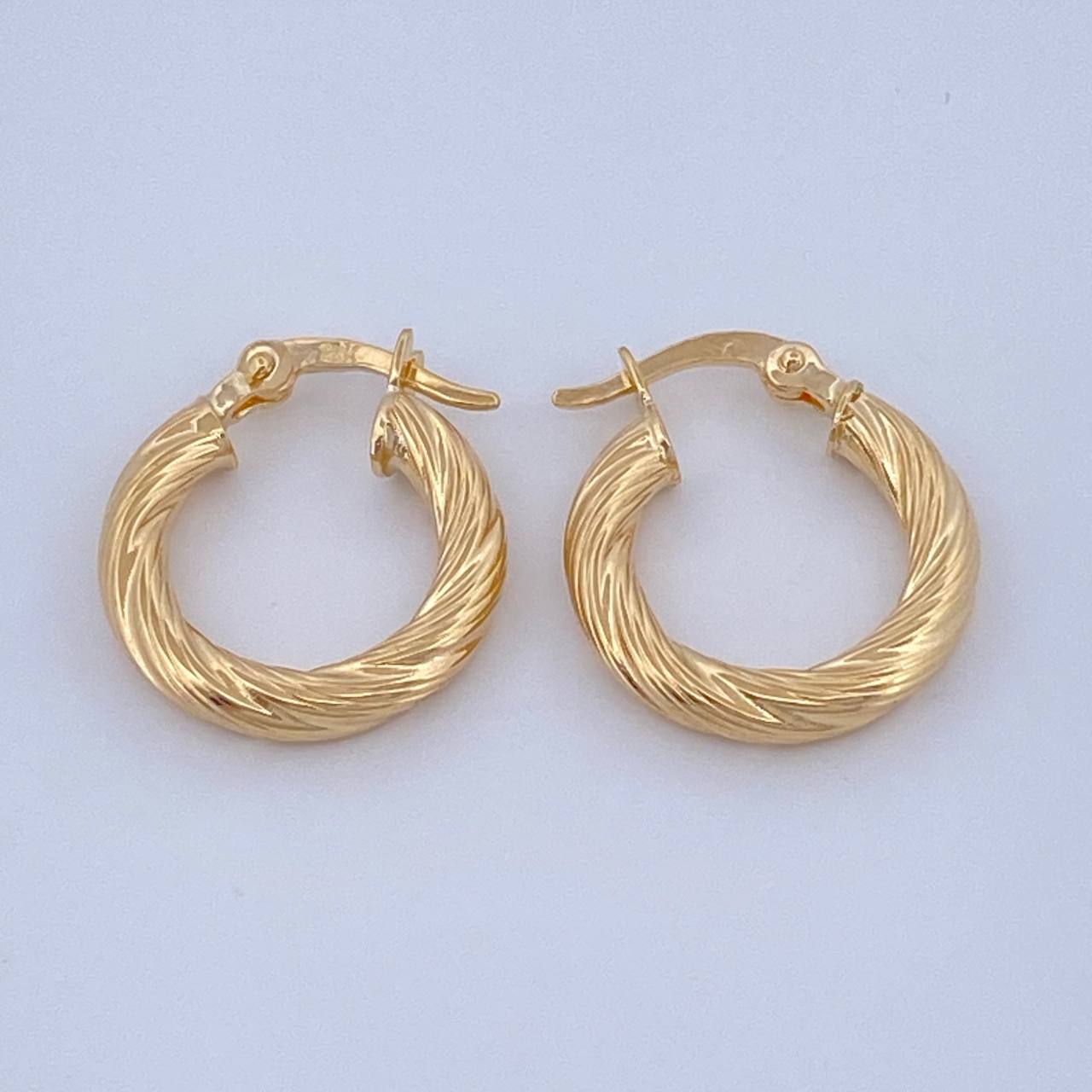 Candongas Ivy 1.6gr / 3/4 in / Oro Amarillo 18K &