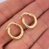 Candongas Ivy 1.6gr / 3/4 in / Oro Amarillo 18K &