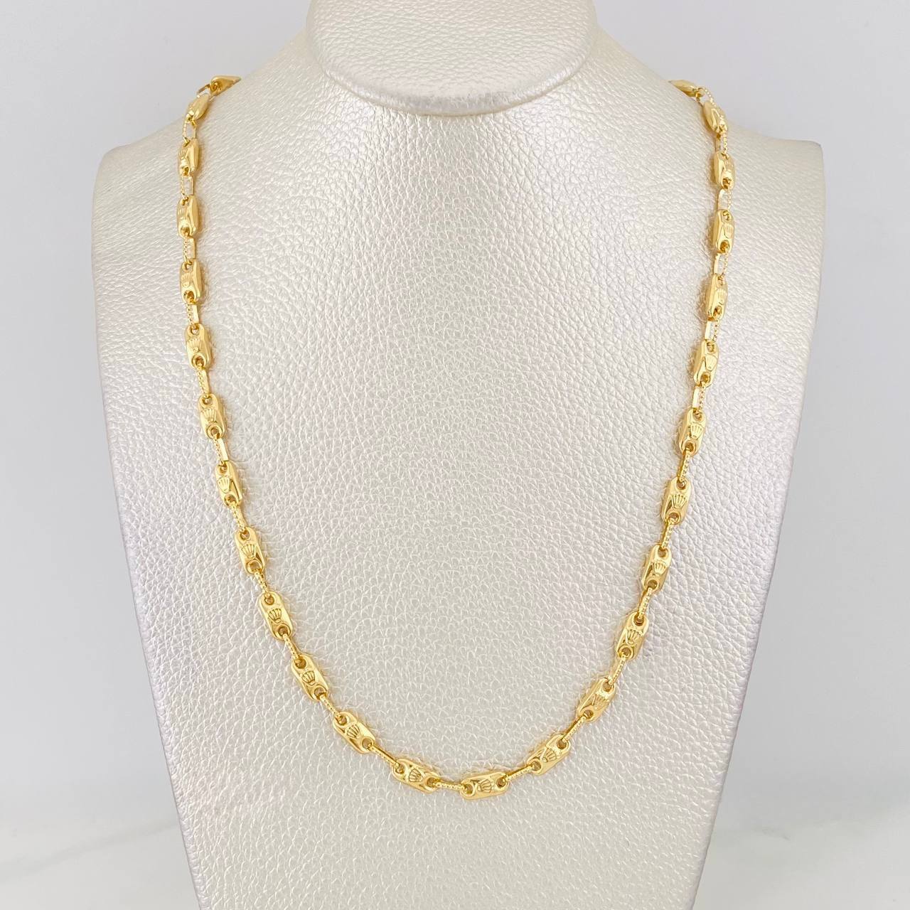 Cadena Rustica Corona 10.85g / 20 in / 4.21mm Oro Amarillo 18K