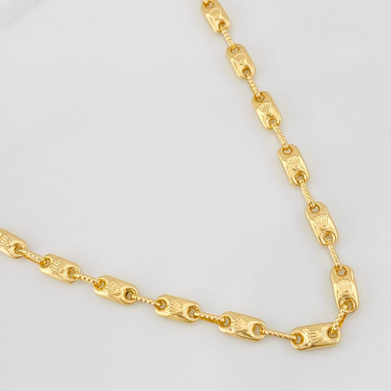 Cadena Rustica Corona 10.85g / 20 in / 4.21mm Oro Amarillo 18K