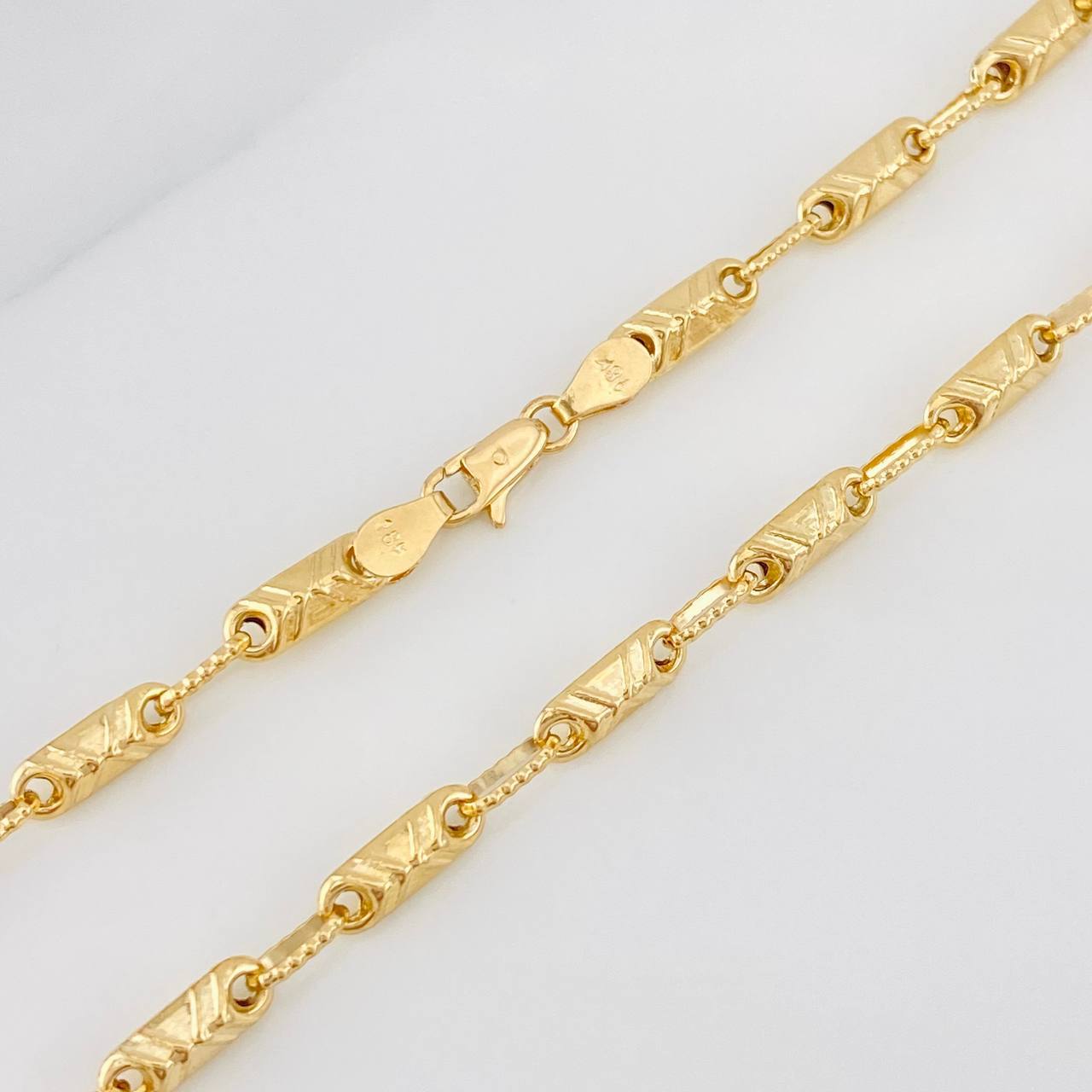 Cadena Rustica 12.15g / 24 in / 3.65mm Oro Amarillo 18K