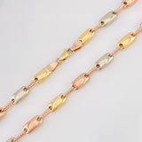 Cadena Rustica Adije 13.7g / 24 in / 4.3mm Tres Oros 18K