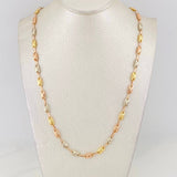 Rustic Chain Crown 12.05g / 22 in / 4.23mm Three Golds 18K