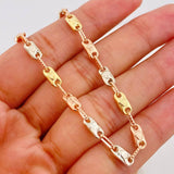 Rustic Chain Crown 12.05g / 22 in / 4.23mm Three Golds 18K