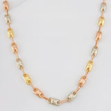 Rustic Chain Crown 12.05g / 22 in / 4.23mm Three Golds 18K
