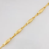 Pulso Rustica Eslabon 3.65g / 7 3/4 in / 3.17mm Oro Amarillo 18K