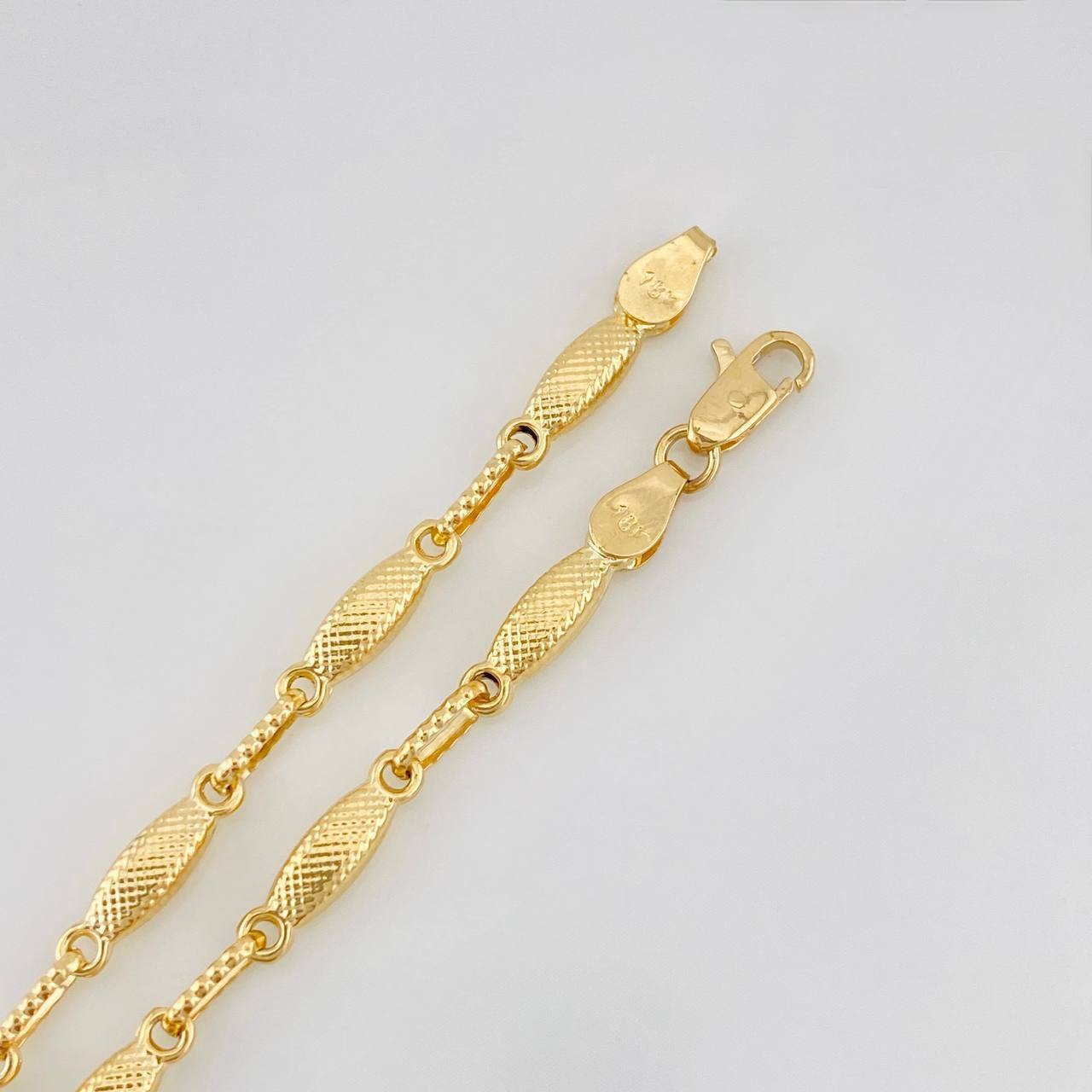 Pulso Rustica Eslabon 3.65g / 7 3/4 in / 3.17mm Oro Amarillo 18K