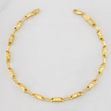 Pulso Rustica 4.3g / 8 in / 3.54mm Oro Amarillo 18K