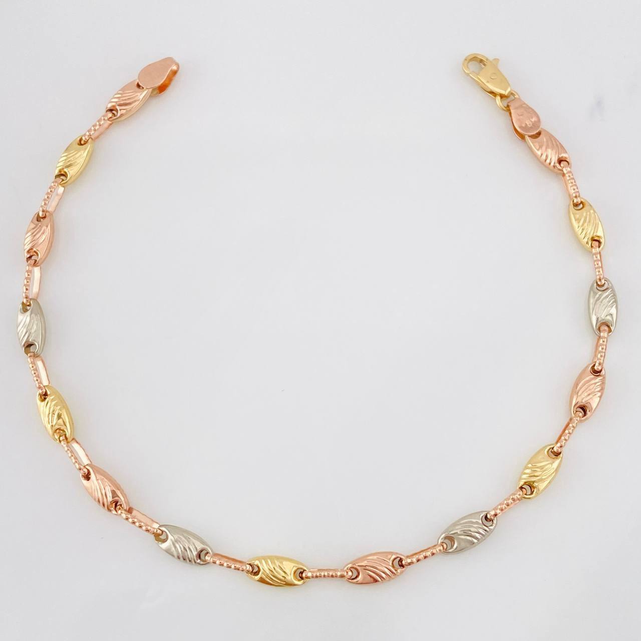 Pulso Rustica Paris 3.65g / 7 1/2 in / 3.48mm Tres Oros 18K
