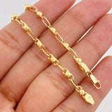 Pulso Rustica Burbuja 3.85g / 7 3/4 in / 3.22mm Oro Amarillo 18K