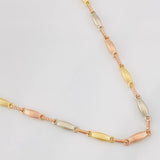 Pulso Rustica Eslabon 10.3g / 24 in / 3.17mm Tres Oros 18K