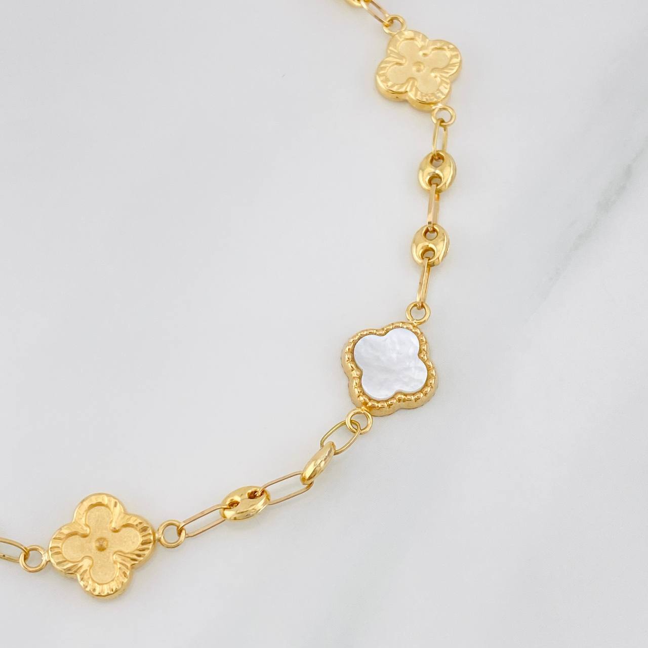 Bracelet GC Clover 4.35g / 7 1/2 in / 4.04mm Rose Gold 18K