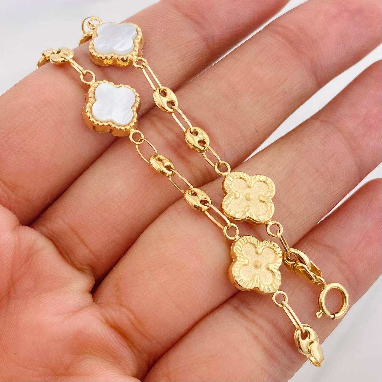 Bracelet GC Clover 4.35g / 7 1/2 in / 4.04mm Rose Gold 18K