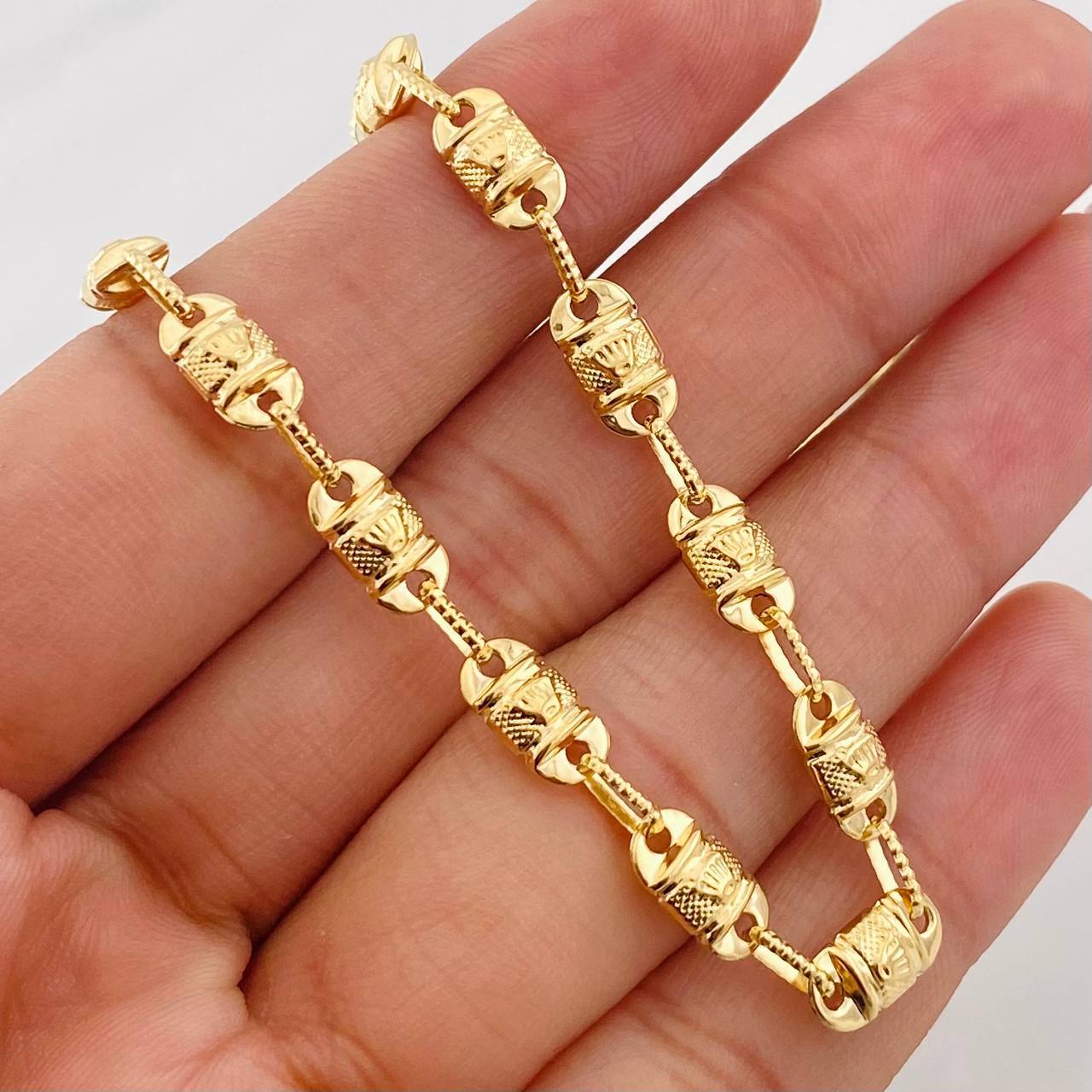 Rustic Crown Chain 16.2g / 24 in / 5.24mm Yellow Gold 18K