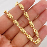 Rustic Crown Chain 16.2g / 24 in / 5.24mm Yellow Gold 18K