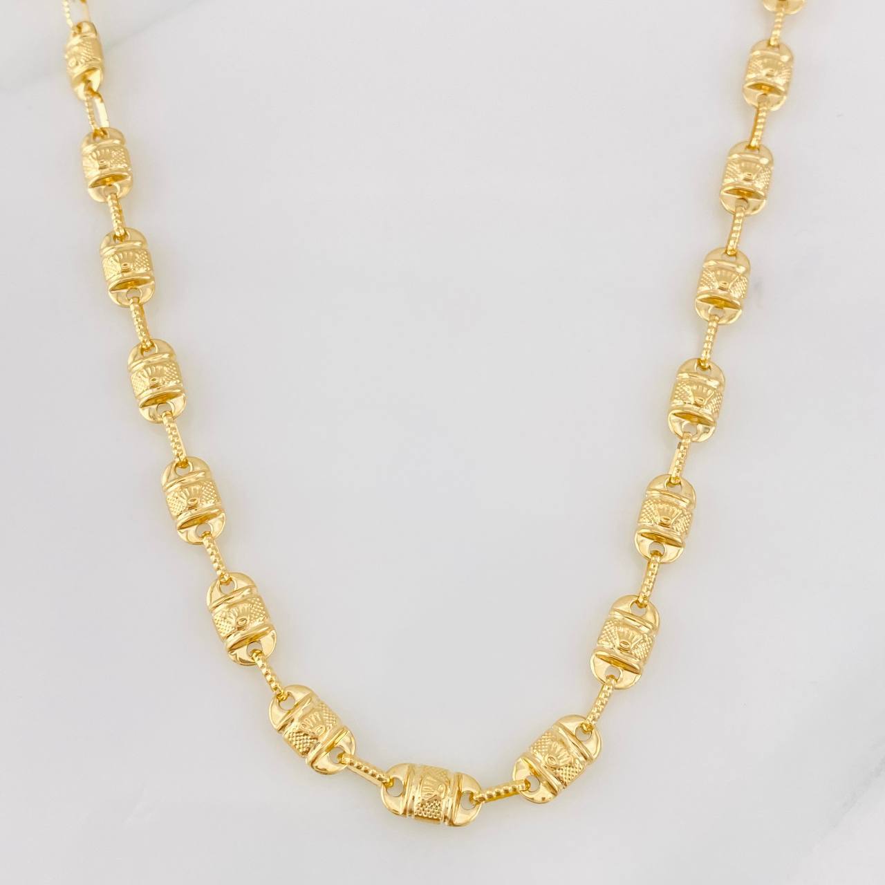 Rustic Crown Chain 16.2g / 24 in / 5.24mm Yellow Gold 18K