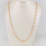 Cadena Rustica Cilindro 8.75g / 24 in / 3.18mm Oro Rosa 18K