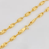 Rustic Crown Chain 13.65g / 24 in / 4.34mm Yellow Gold 18K