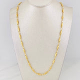 Rustic Link Chain 10.4g / 24 in / 3.15mm Yellow Gold 18K