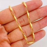Rustic Link Chain 10.4g / 24 in / 3.15mm Yellow Gold 18K