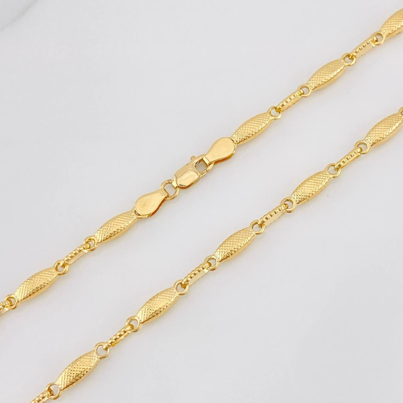 Rustic Link Chain 10.4g / 24 in / 3.15mm Yellow Gold 18K