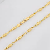 Rustic Link Chain 10.4g / 24 in / 3.15mm Yellow Gold 18K