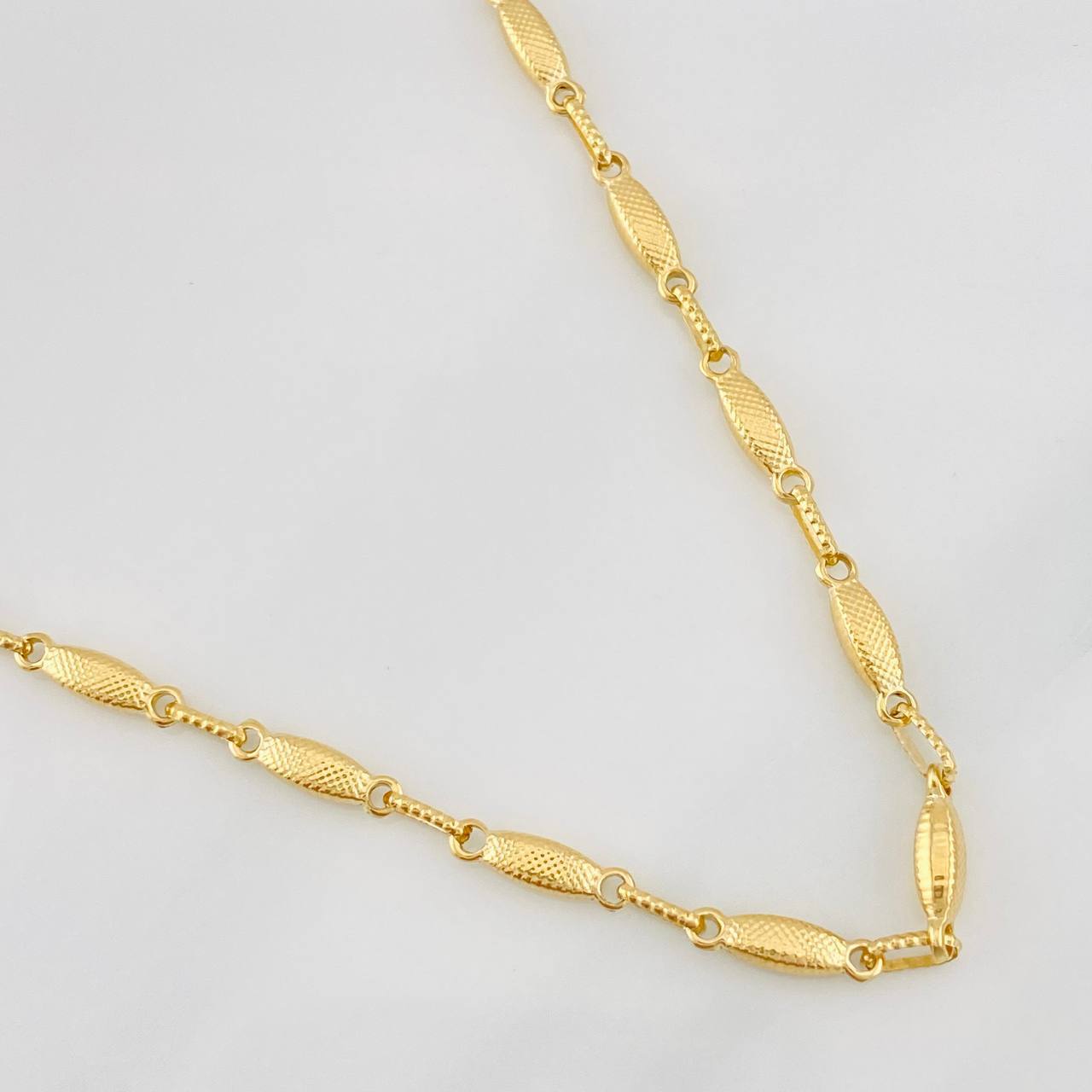 Rustic Link Chain 10.4g / 24 in / 3.15mm Yellow Gold 18K