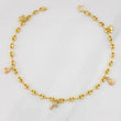 GC Figures Anklet 3.75g / 9 1/2 in / 3.7mm 18K Yellow Gold