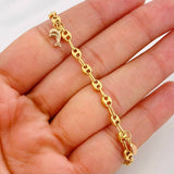 GC Figures Anklet 3.75g / 9 1/2 in / 3.7mm 18K Yellow Gold