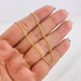 Mini Cuban Links 2.05g / 18 in / 1.6mm Yellow Gold 18K