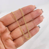 Cadena Figaro 1.8g / 24 in / 1.72mm Oro Amarillo 18K