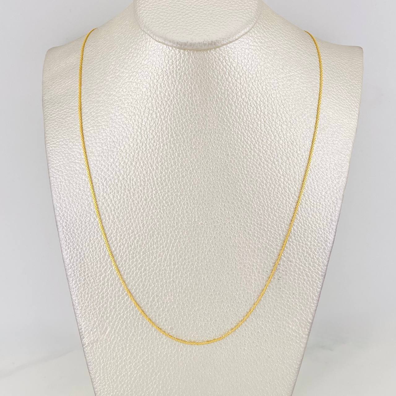 Cadena China 1.75g / 20 in / 1mm Oro Amarillo 18K
