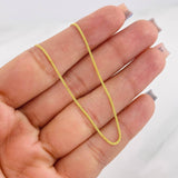 Cadena China 1.75g / 20 in / 1mm Oro Amarillo 18K