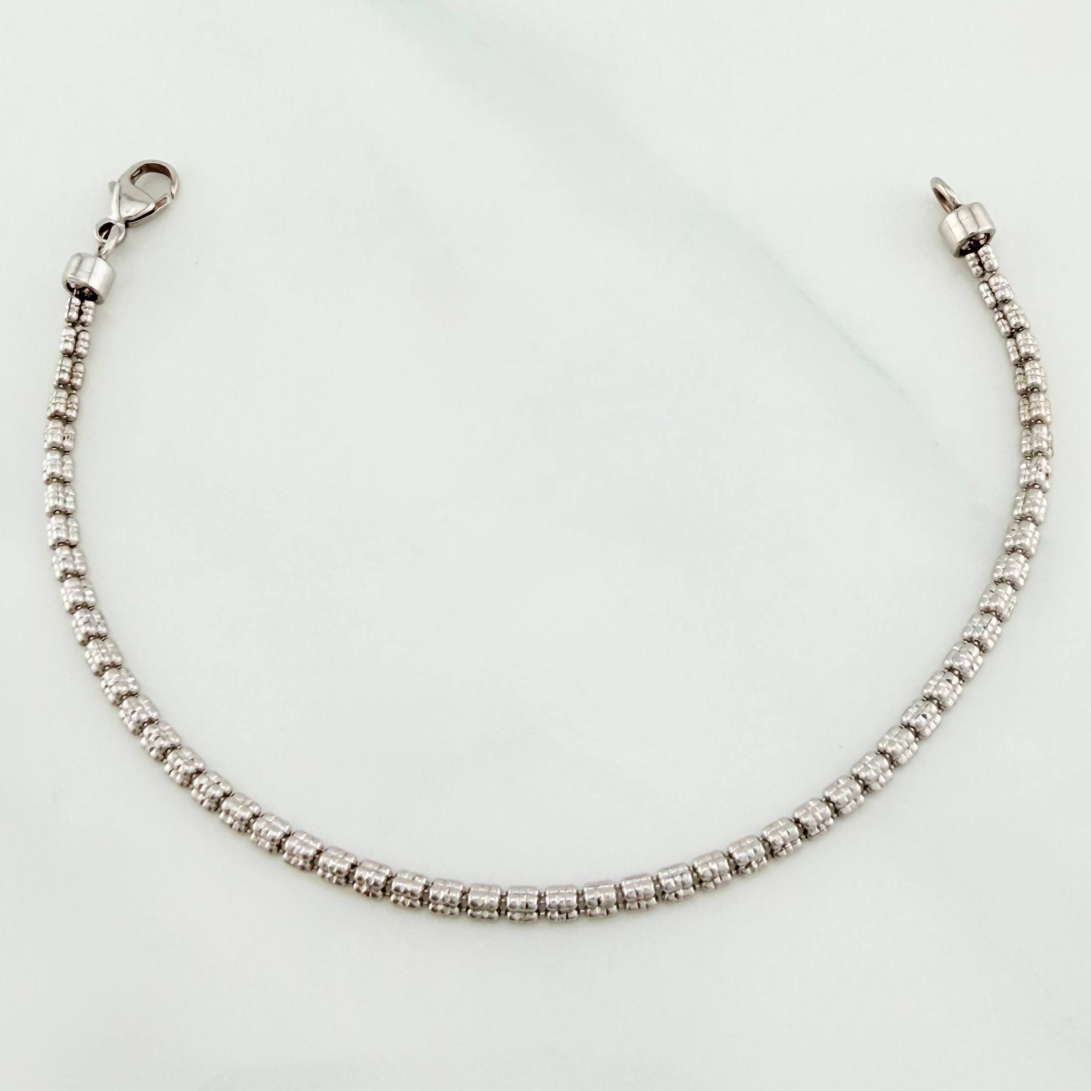 Bracelet Ice 4.1 g / 6 1/2 in / 2.3 mm White Gold 18K