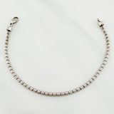 Bracelet Ice 4.1 g / 6 1/2 in / 2.3 mm White Gold 18K