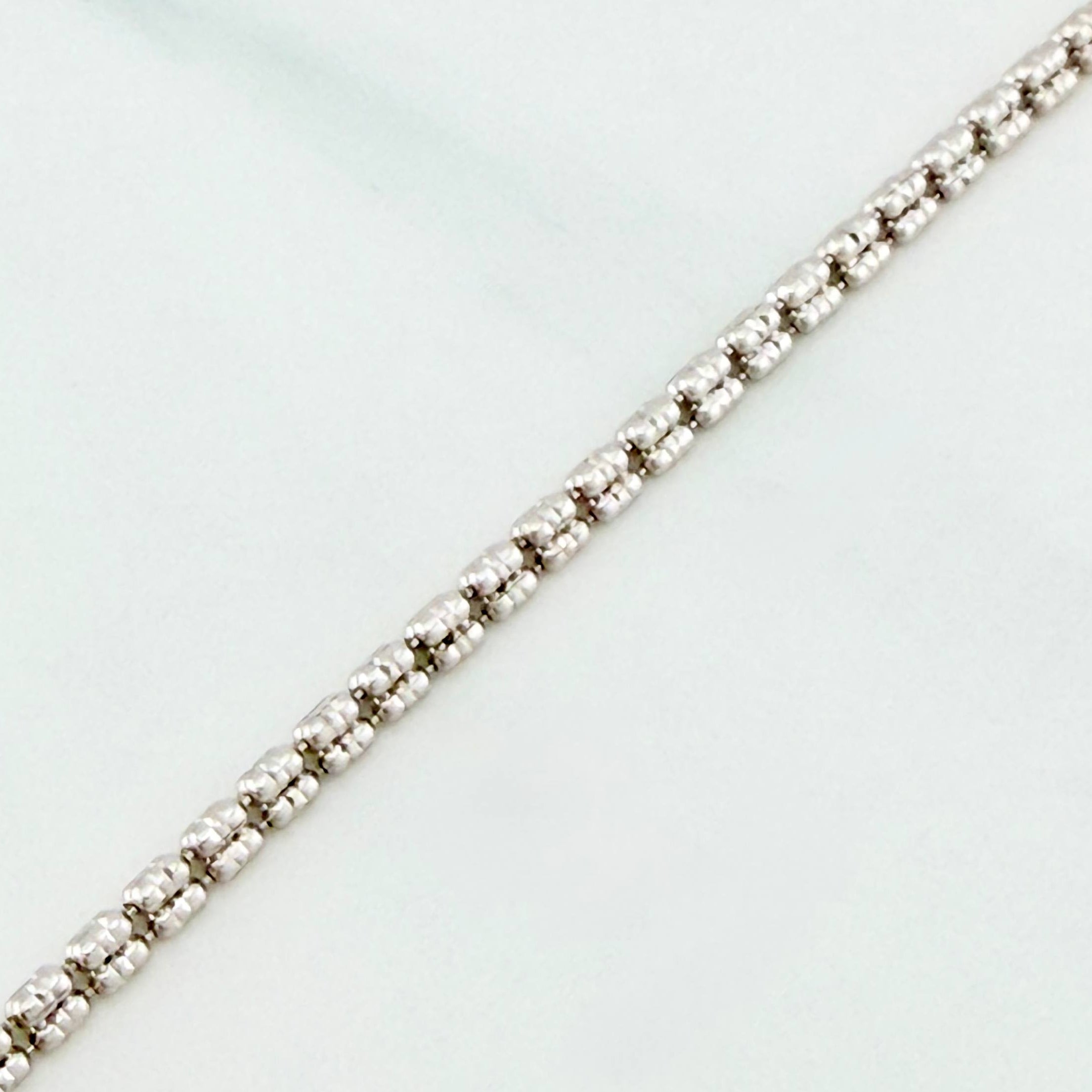 Bracelet Ice 4.1 g / 6 1/2 in / 2.3 mm White Gold 18K