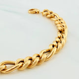 Pulso Figaro Trenzado 10.7 g / 8 1/2 in / 8.17 mm Oro Amarillo 18K