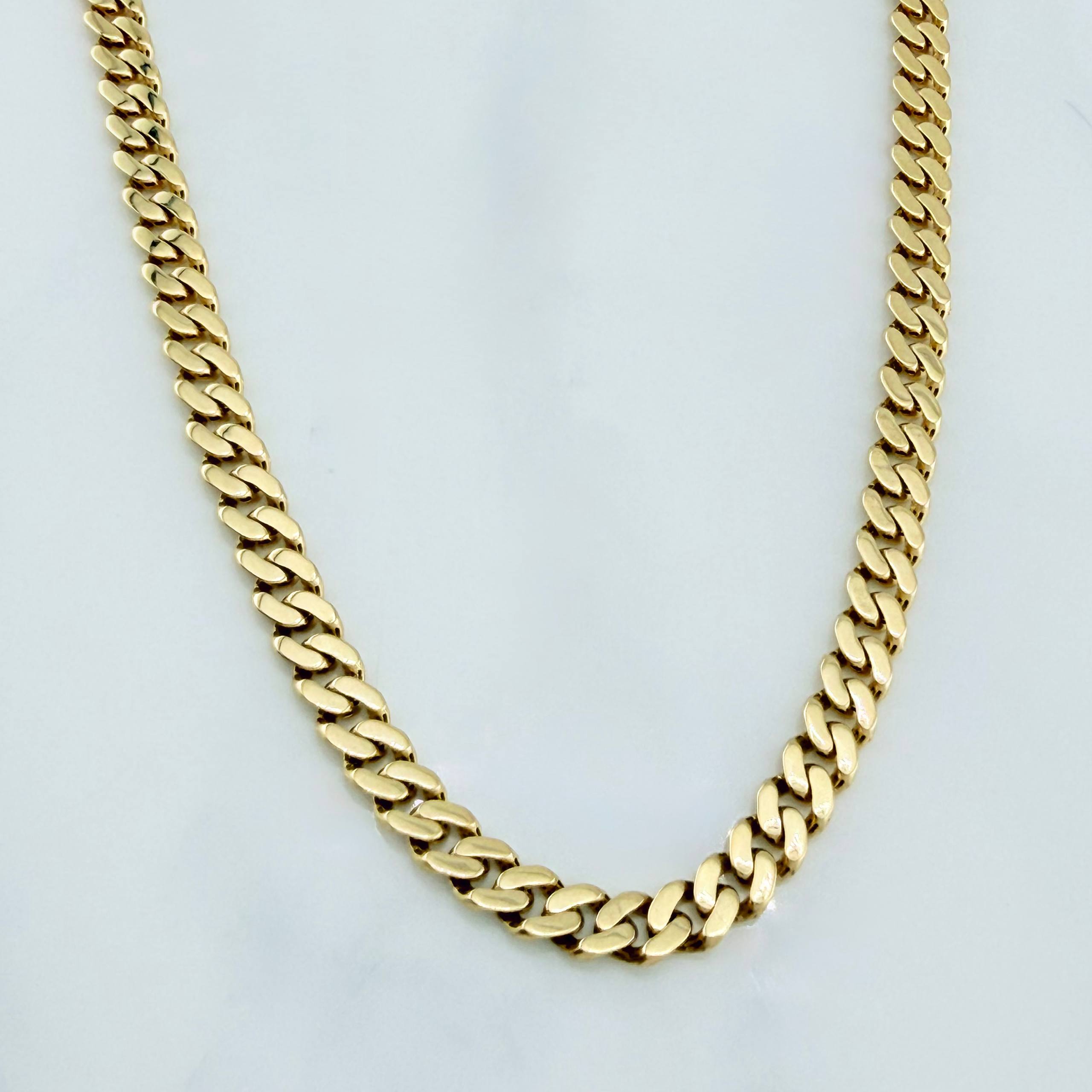 Cuban Links Infinity 18.95 g / 24 1/4 in / 4.72 mm Two-tone Yellow White 18K