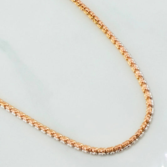 Ice Chain 14.05 g / 23 3/4 in / 2.45 mm Three Golds 18K