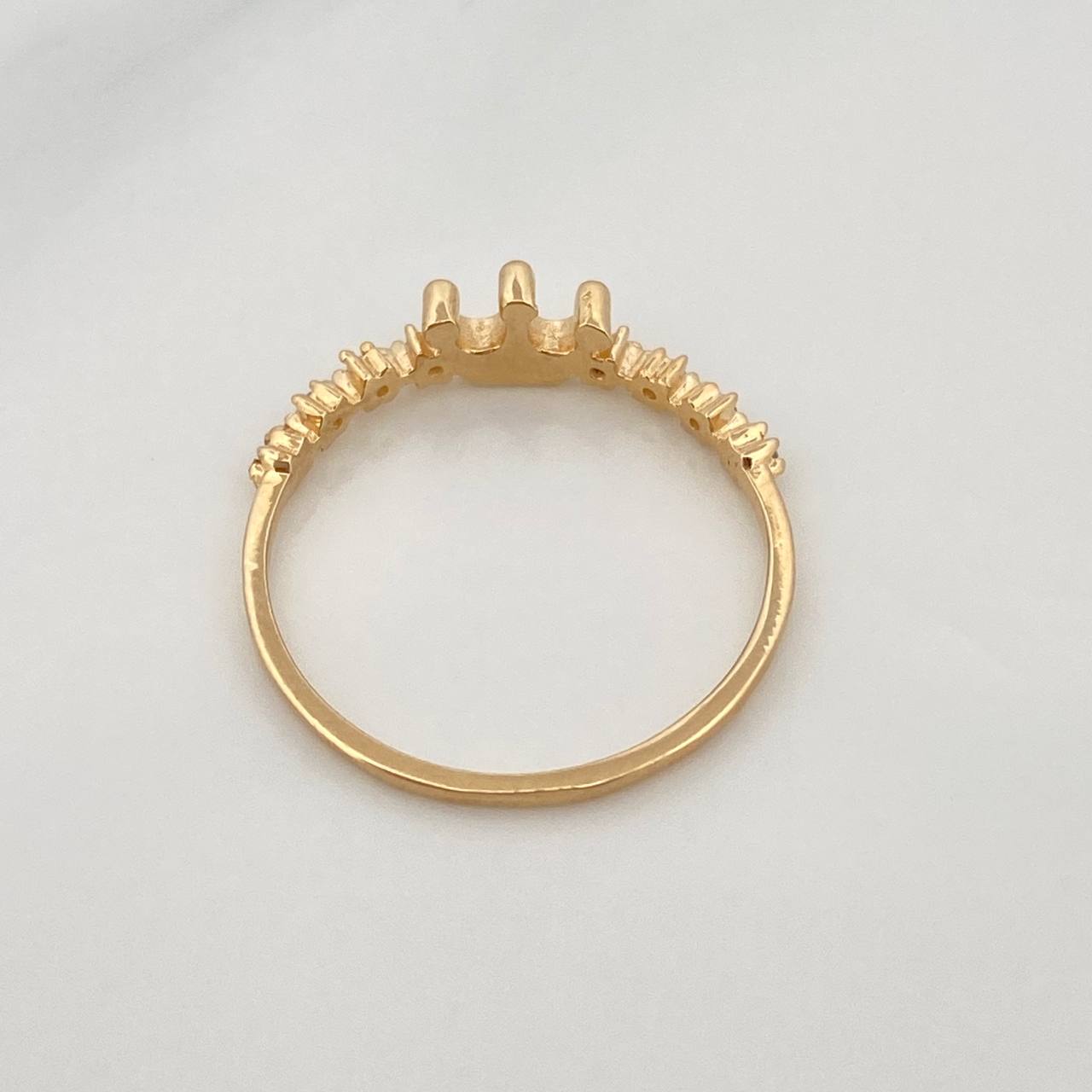 Anillo Tiara Corona 1.5g / T7 1/4 Oro Amarillo 18K