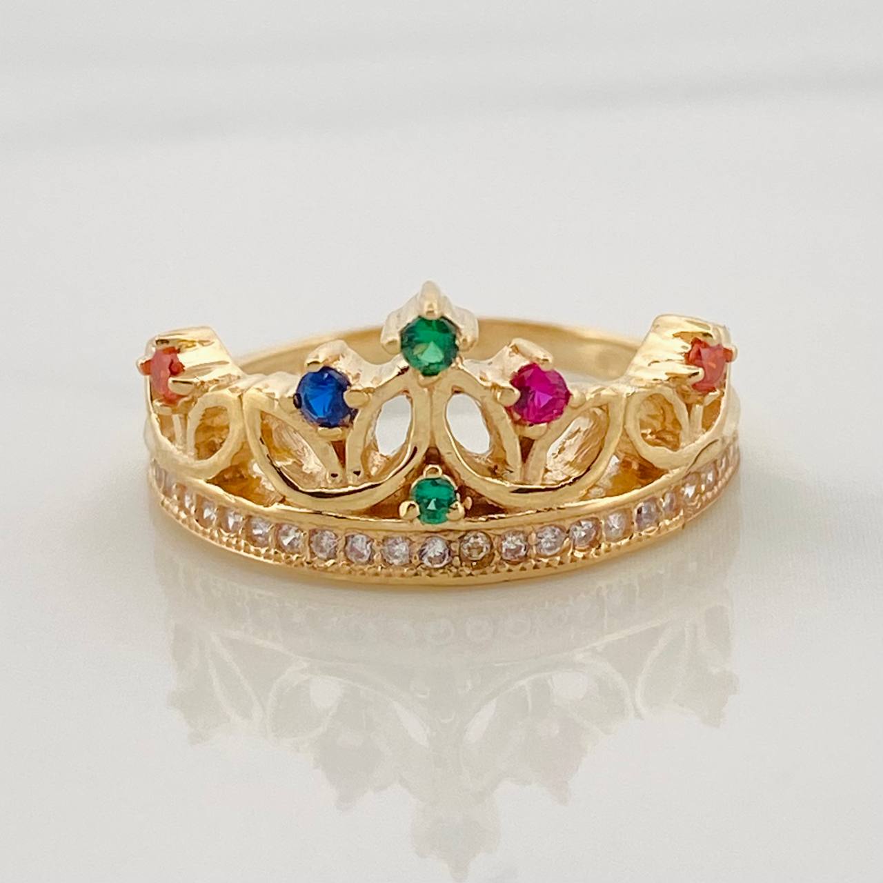 Anillo Corona 3.35g / T6 1/4 Oro Amarillo 18K