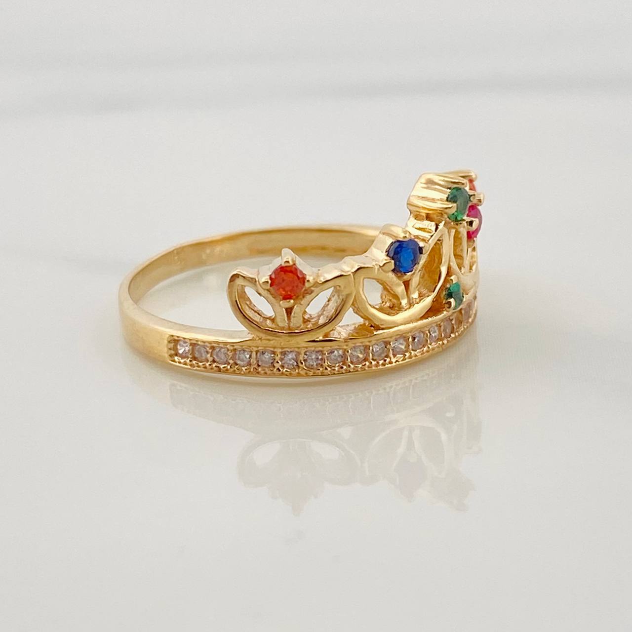 Anillo Corona 3.35g / T6 1/4 Oro Amarillo 18K
