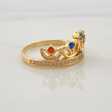 Anillo Corona 3.35g / T6 1/4 Oro Amarillo 18K