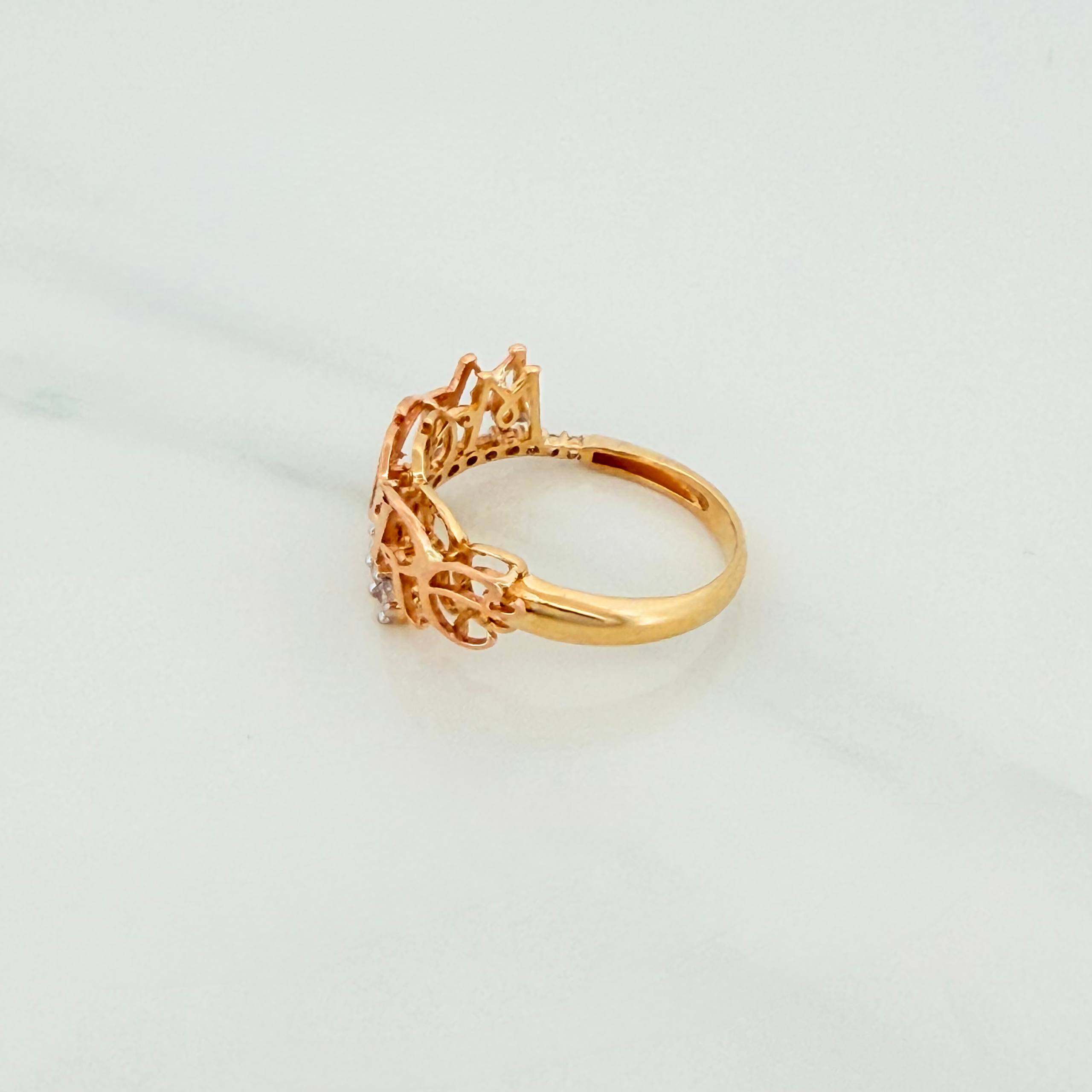 Mother Ring 3.5g / T7 3/4 Three Golds 18K