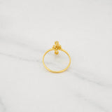 Musical Note Ring 1.3g / Size 6 3/4 Yellow Gold 18K