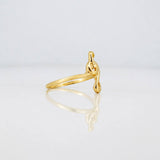 Musical Note Ring 1.3g / Size 6 3/4 Yellow Gold 18K