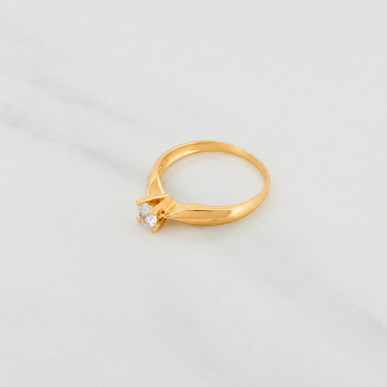 Solitaire Ring 2.15g / T6 1/2 Yellow Gold 18K